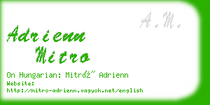 adrienn mitro business card